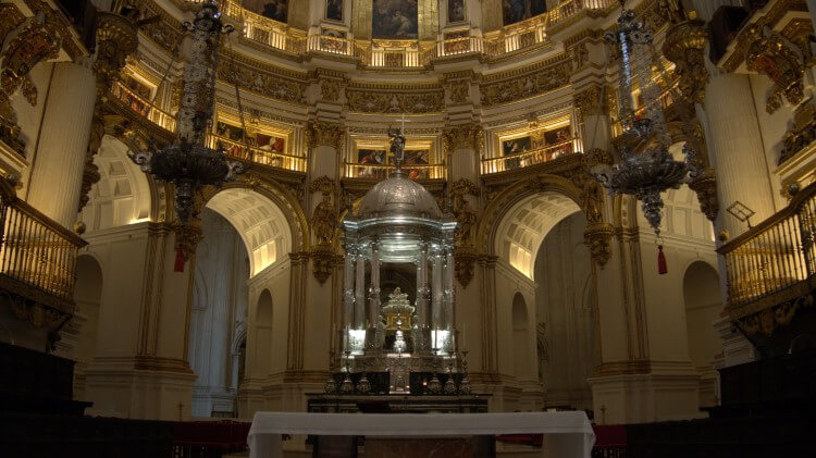 The altar of Granada Cathedral.