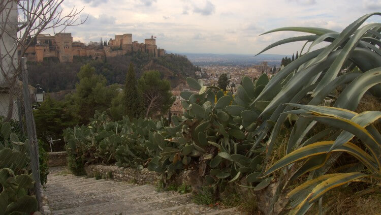 View of the Alhambra from Sacromonte.