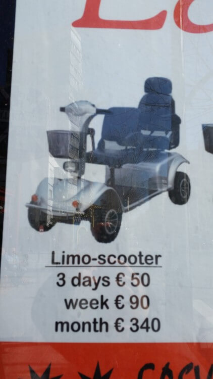 The ultimate vehicle for cruising down the main drag in Benidorm.