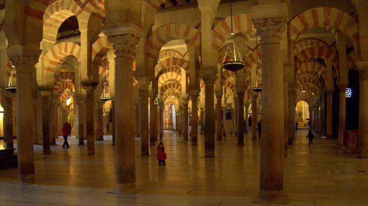 The old Islamic part of the Mezquita of Cordoba.