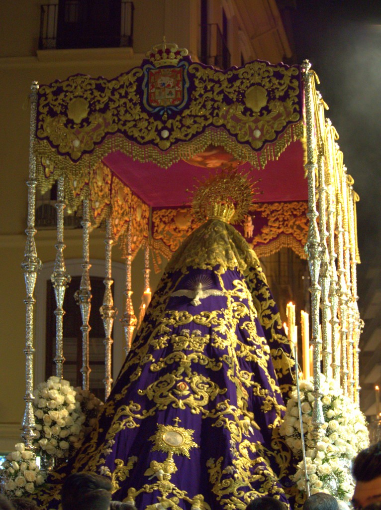 Elaborate robes are made for the holy images.