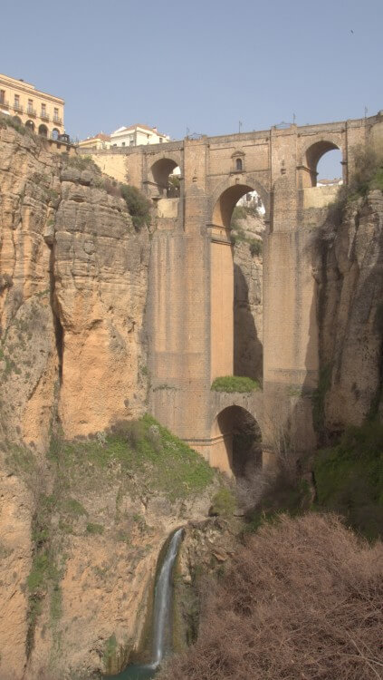 The 120m high bridge of Ronda.