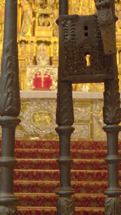High altar of Seville Cathedral.