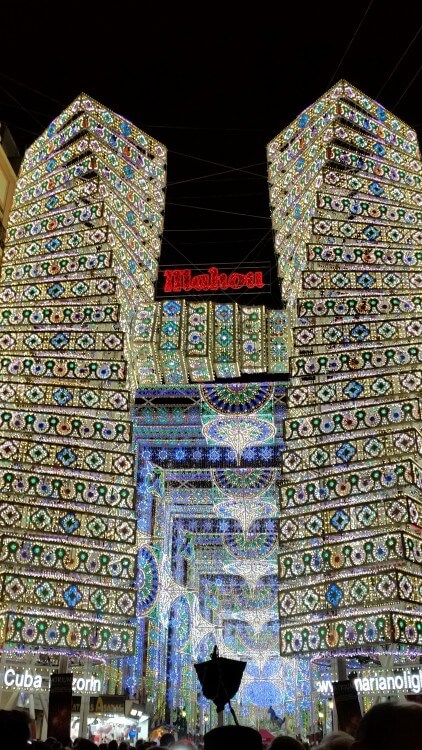 This tunnel of lights dances to music. Also better at night.