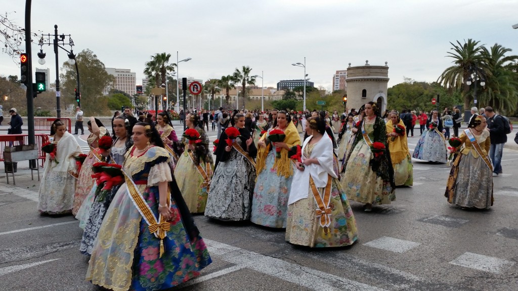 Parades in traditional costume.