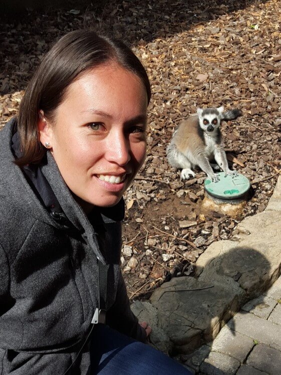 Me and my lemur friend.