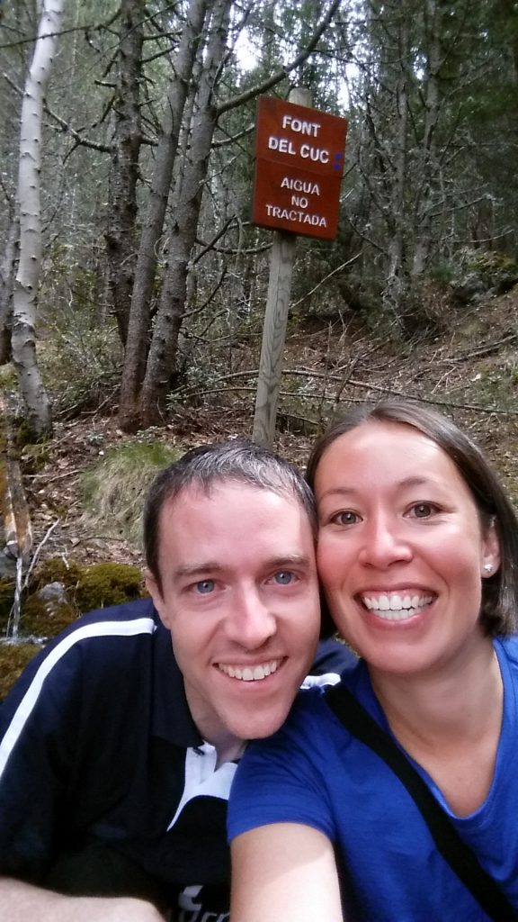 Here we are at the top of the hike, 700m above where we started.