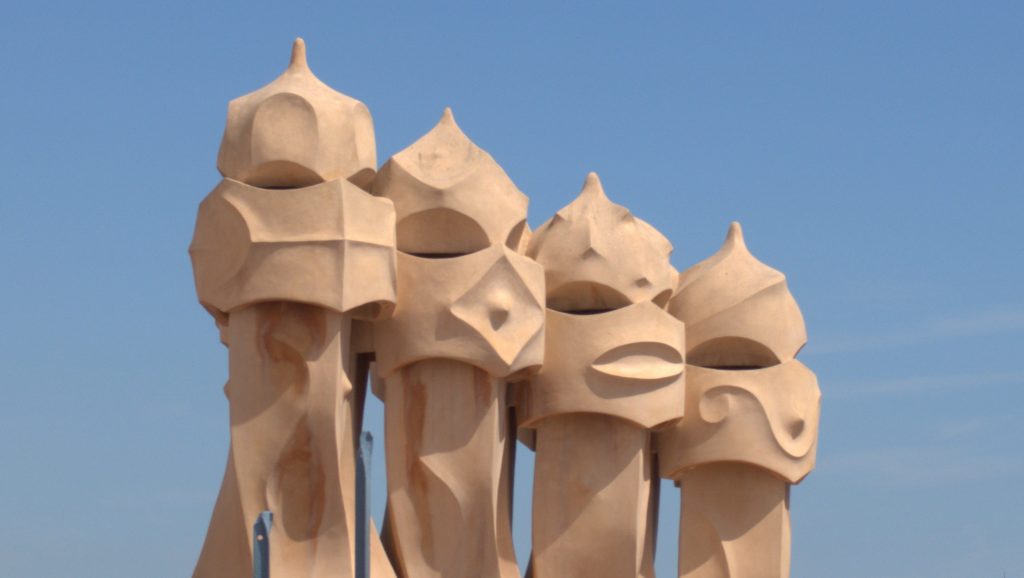 Chimneys of La Pedrera.