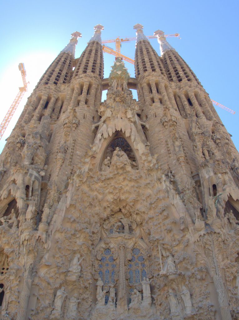 Nativity facade of the Sagrada Familia.