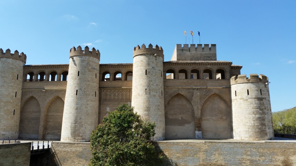 The outside of the Moorish palace (which is where the local parliament is based).