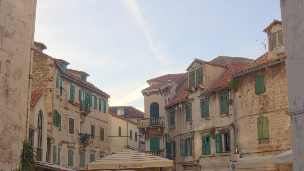 Buildings inside Diocletian's Palace.