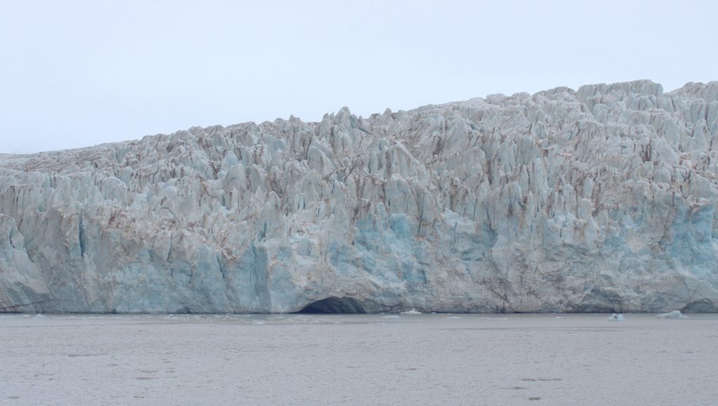 The Esmark Glacier up close.