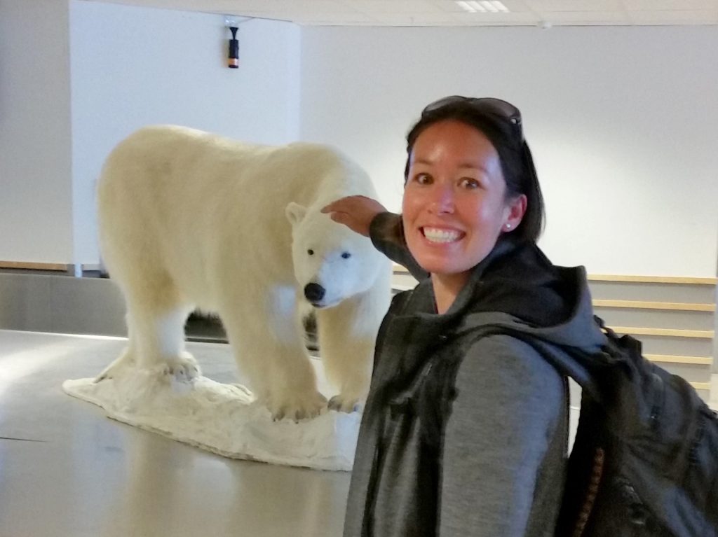 We didn't get to see any polar bears apart from this guy at the airport.
