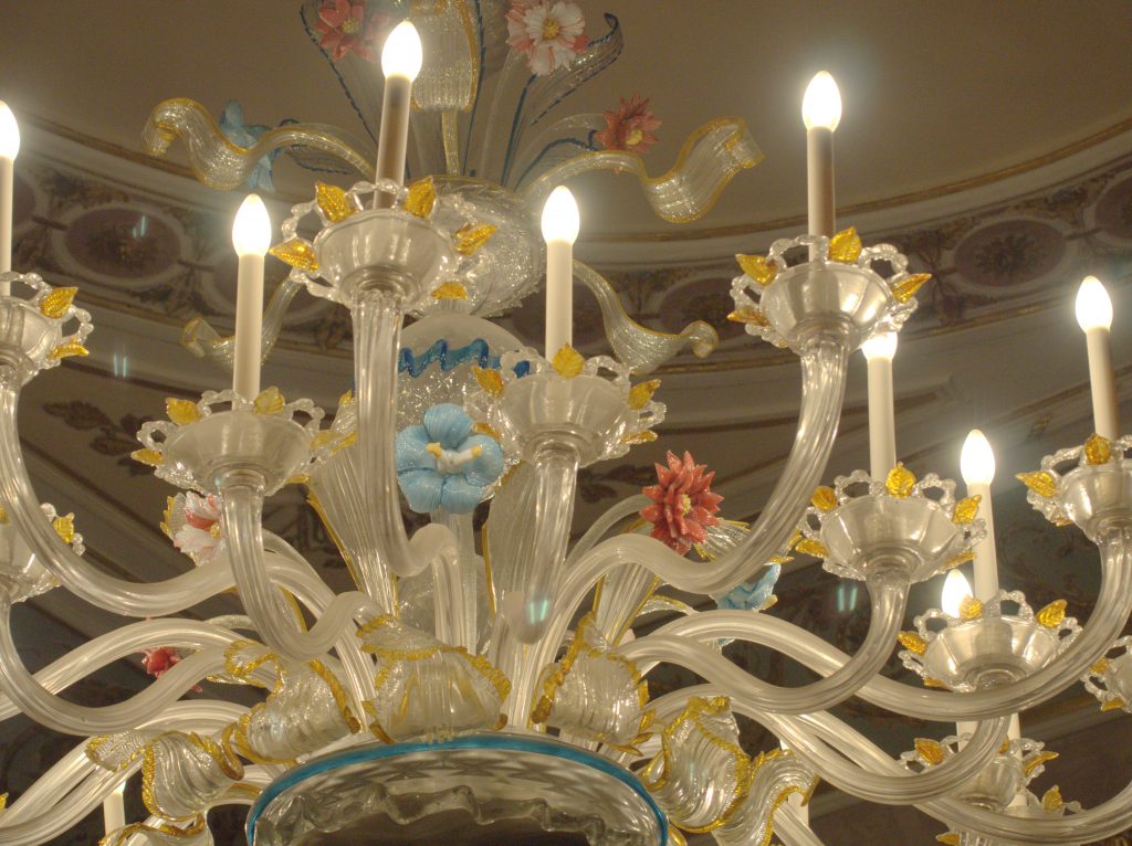 One of the things Venice is famous for is glass-making, like this chandelier.