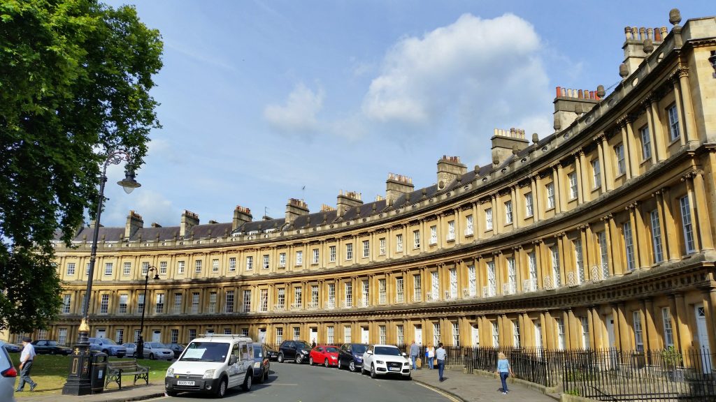 The houses around Bath Circus.