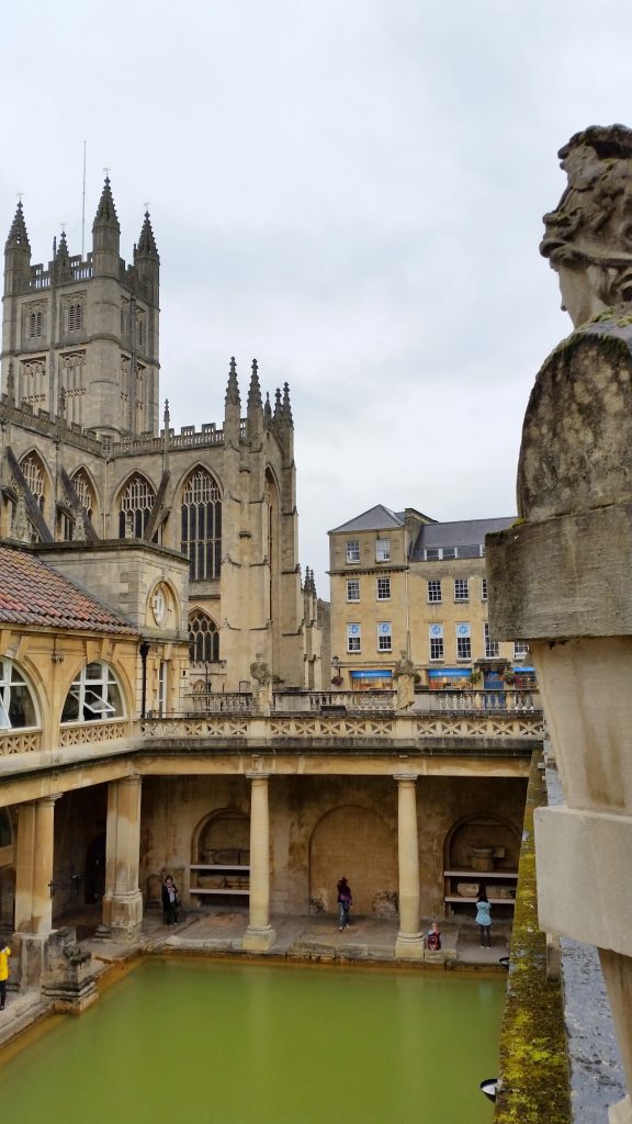 Ancient Roman bathhouse in Bath.