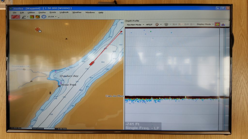 Special radar on board the boat to help with Nessie spotting.