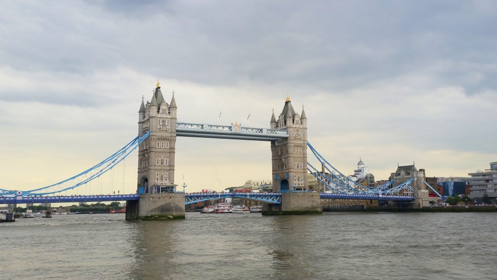 Tower Bridge in London (it's not actually called London Bridge).