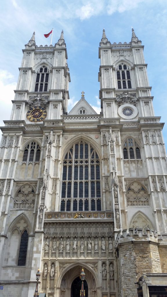 Westminster Abby, where every English/British monarch has been crowned and lots and LOTS of famous people have been buried over the last 100 years.