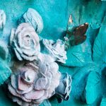 Close up of the bronze doors on the Nativity Facade of the Sagrada Familia.