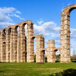 The Ancient Roman aquaduct in Médria.