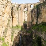 The Puente Nuevo of Ronda, crossing the 120m deep gorge.