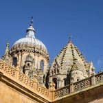 The Old and New Cathedrals of Salamanca.