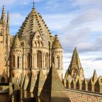 The roof of Salamanca's Old Cathedral.