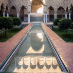 One of the courtyards of Seville's Alcázar.