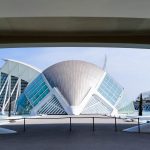 The Hemisferic, in Valencia's ultra-modern Art and Science City.