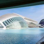 The Hemisferic, in Valencia's ultra-modern Art and Science City.