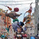 A sculpture created for Valencia's Las Fallas festival. After 3 days of being on display in the street it will be burned in a city-wide bonfire.