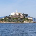 A picture of Alcatraz Island in the bay.