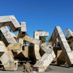 A picture of one of the modern sculptures scattered around San Francisco.