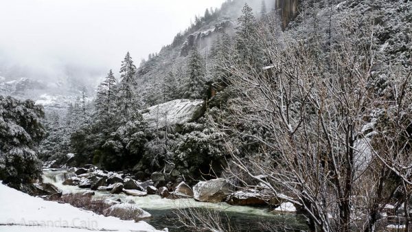 Yosemite after heavy overnight snow.