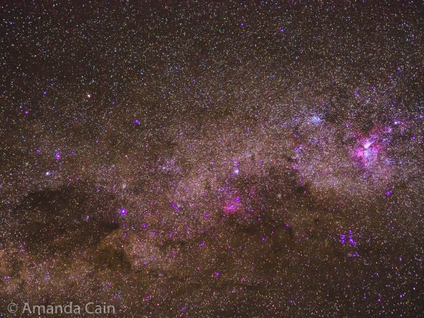 This part of the Milky Way is known as the snake constellation (the dark section) by the Incas.