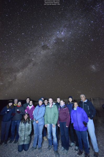 Our stargazing group.