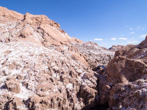 The surreal salt landscapes of Valle de la Luna (Moon Valley).