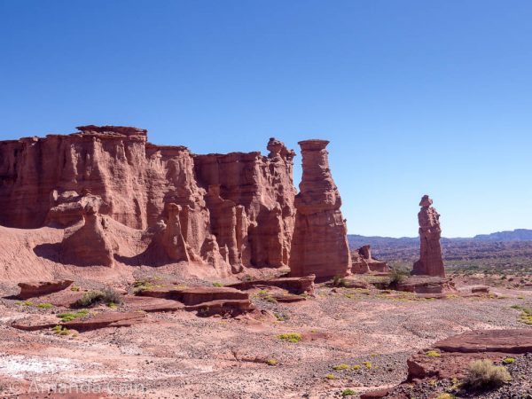 More rock formations in Talampaya National Park.