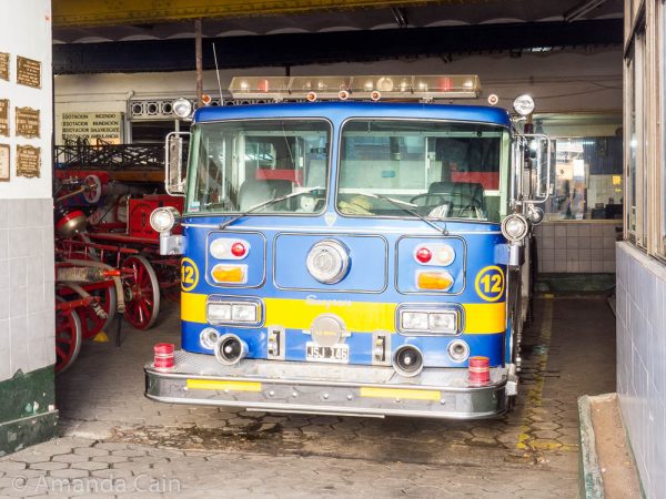 La Boca fans are so passionate that they even paint their fire engines in team colours.