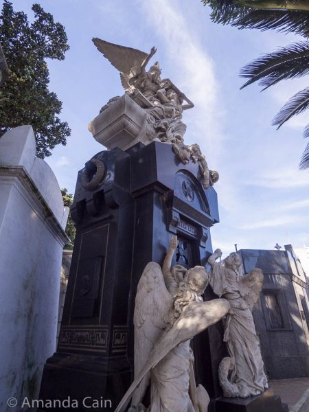 One of the MANY fancy tombs in Recoleta Cemetery.