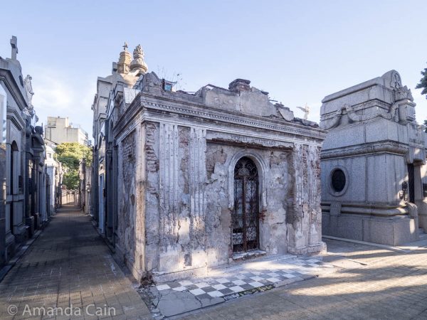 Here's what happens to the tombs when the descendants decide that they don't want to keep paying the taxes and maintenance for the tombs of their ancestors.