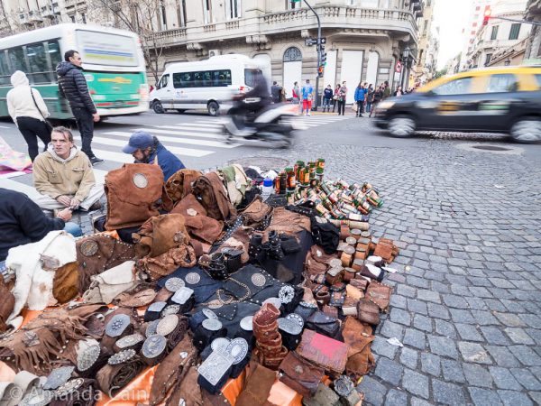 The San Telmo market is so popular that it spills out onto the main road as well.