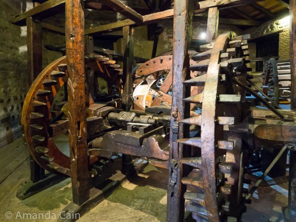 Potosi's old mint still has the original machinery used to make silver coins.