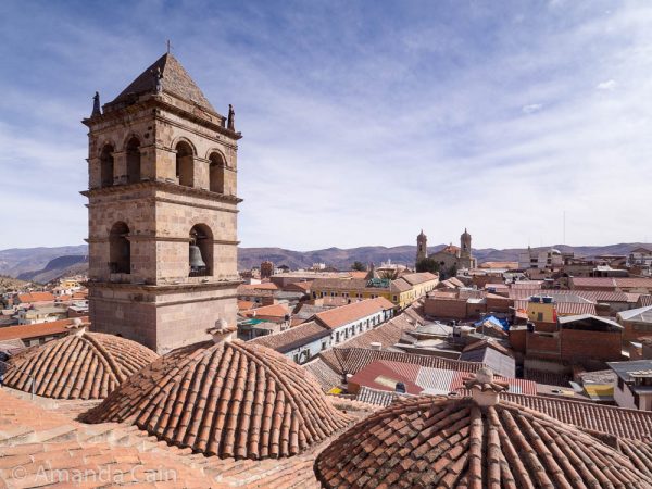 Looking out over Potosi from the top of the church of San Francisco.