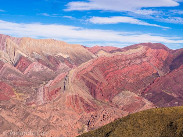 Close up of the Mountain of Fourteen Colours.