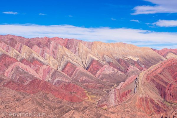 Close up of the Mountain of Fourteen Colours.