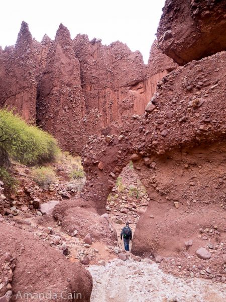 Walking through the Canyon del Duende makes you feel like you're on another planet.