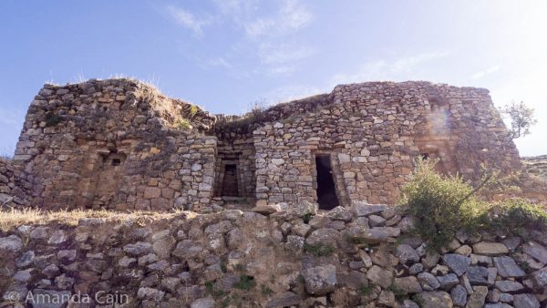 An old temple from Inca times on Isla del Sol.