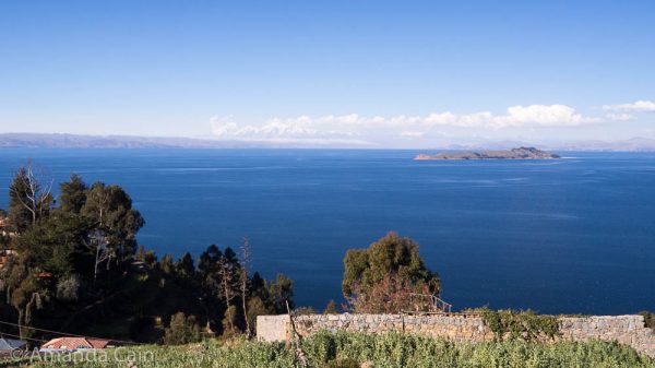 The view from our room. You can even see the snow capped Andes Mountains in the distance.